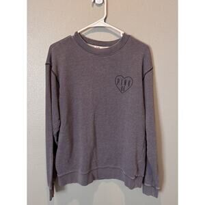 Victoria's Secret PINK Crewneck Sweatshirt Vintage Wash Blue Women's Size XS